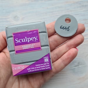 Sculpey Souffle Concrete, Nr. 6645, Oven-Bake Polymer Clay, 48 Gr, oven-bake polymer clay