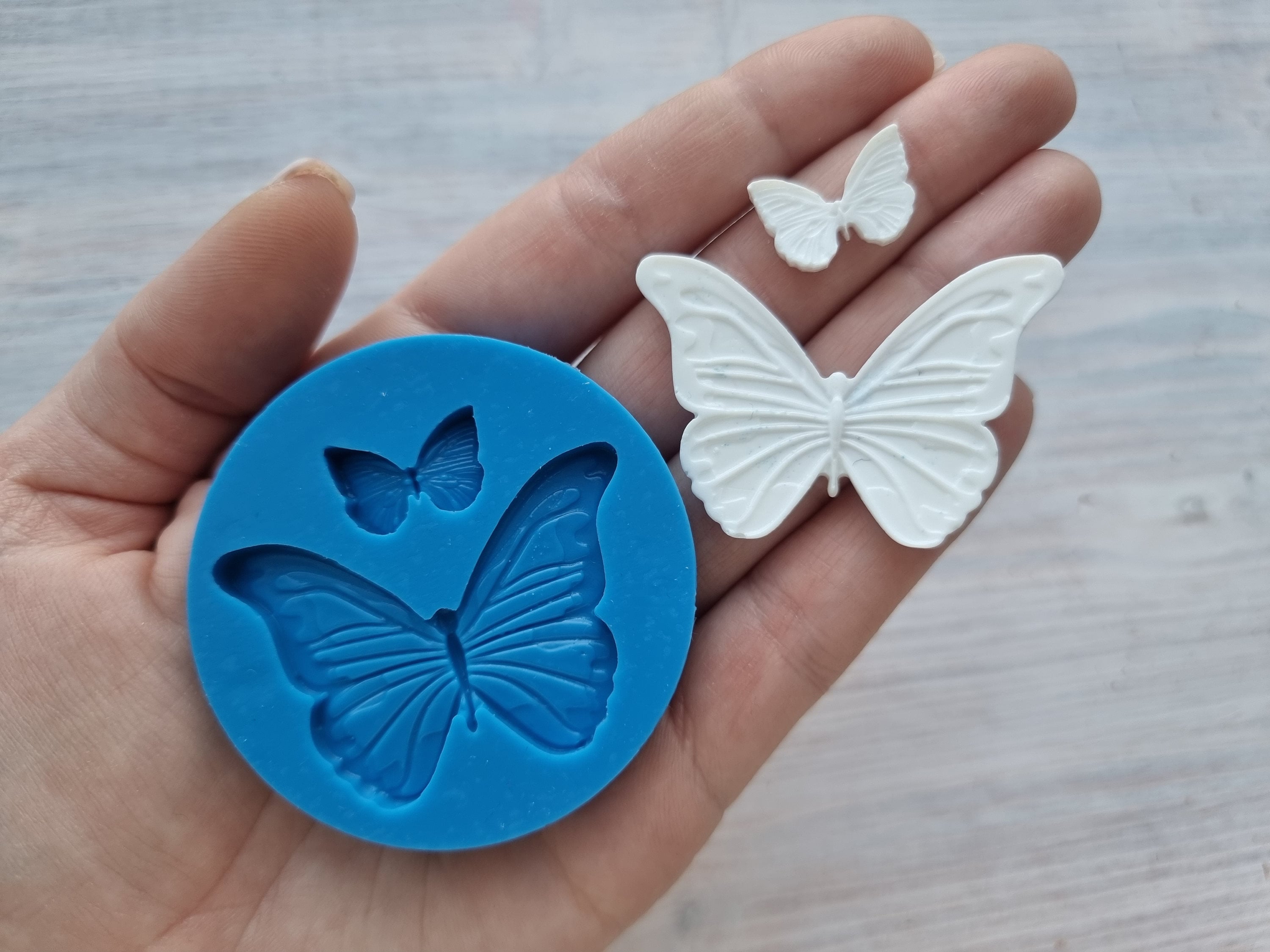 8.0x6.0x0.5 Butterfly Relief 1 Silicone Mold