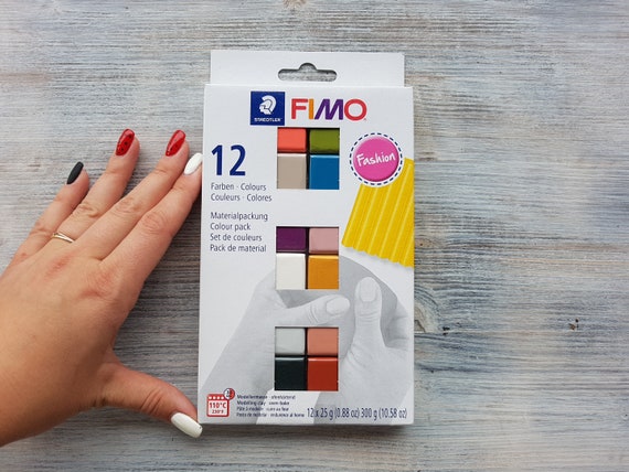 Fimo Soft Polymer Clay Set, 12 Fashion Colors 25g, Oven-hardening Modeling  Clay Color Pack, Soft and Smooth Clay for Home Decor and Jewelry 