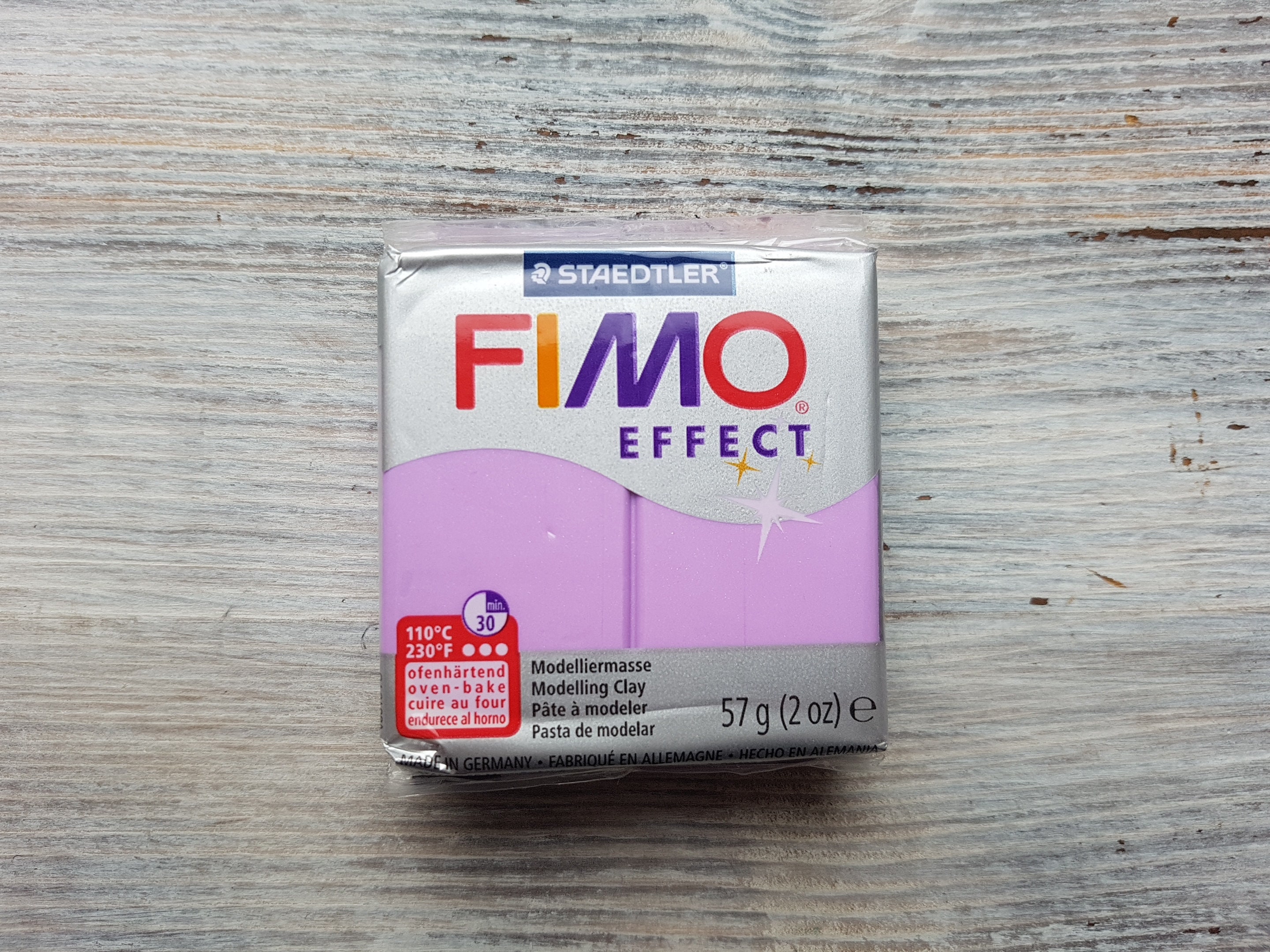 Fimo Effect Modelling Material Polymer Clay 2oz Bar #605 Flieder lilac  purple