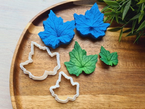 Silicone veiner of Ivy leaf, Silicone Leaf Veiner, 3D Printed Cutters, Plastic PLA, Polymer Clay, Earrings, Botanical Jewelry Tools
