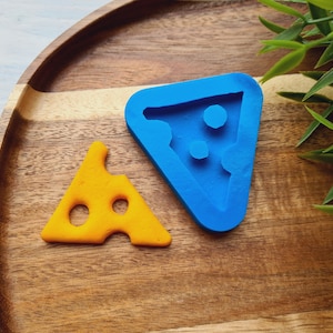 Silikonform Full-size Keks, Stil 7, Käsescheibenform, ~ 4,3*4,5 cm, H:0,5 cm, Modellierwerkzeug für Accessoires, Form für Polymerclay