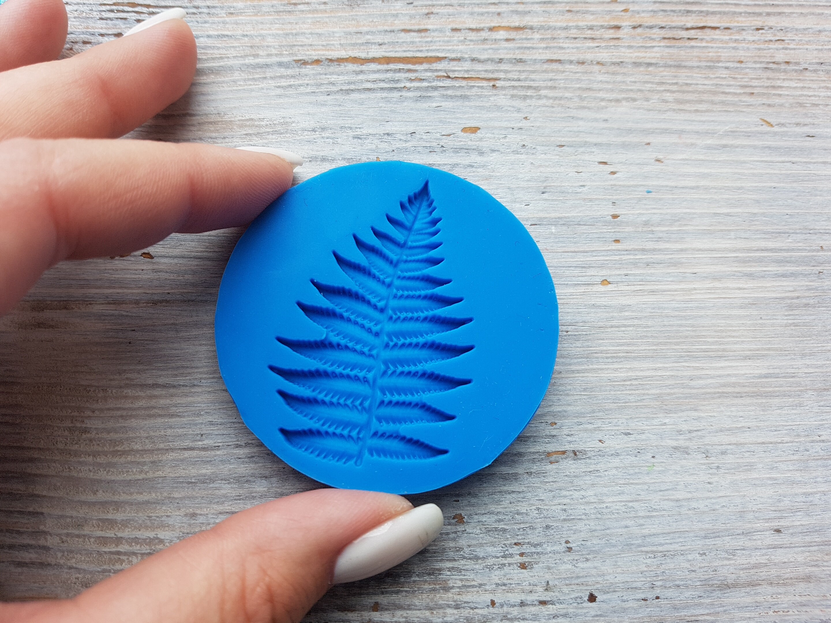 Silicone Mold of Fern Leaf 53.5 Cm Modeling Tool for Etsy