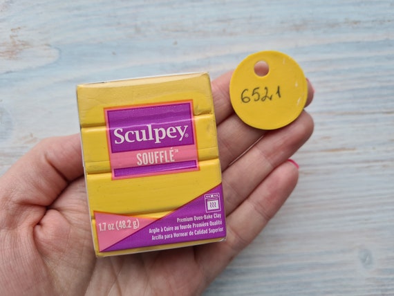 Sculpey Premo Accents oven-bake polymer clay, yellow translucent