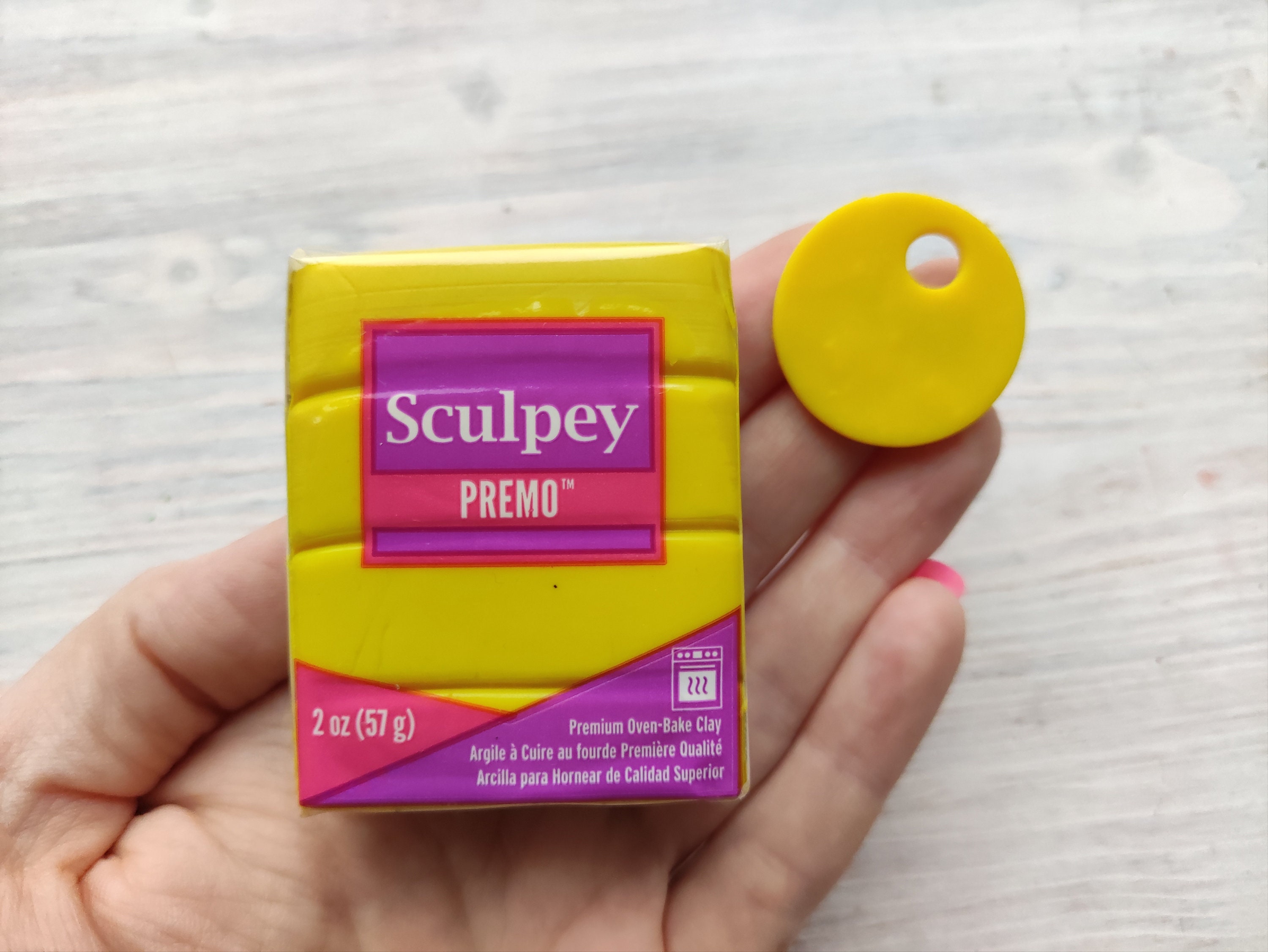 Premo Sculpey Polymer Clay Zinc Yellow Hue 