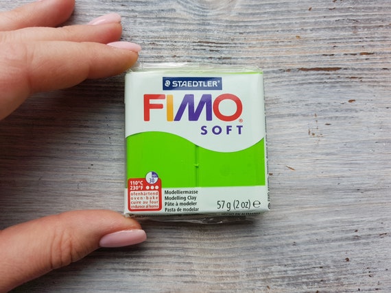 Pâte polymère série FIMO Soft, vert pomme, Nr. 50, 57g 2oz, Pâte à
