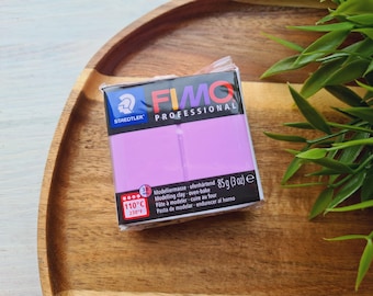 FIMO Professional, lavender, Nr. 62, 85g (3oz), Oven-Bake Modeling Clay, Artists, Firm Texture, Sculpting, Jewelry, STAEDTLER Clay