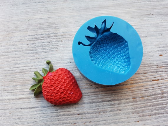 Realistic Strawberries, strawberry mold Fruit Shape Silicone Mold, Soap, Candle, Mold for Wax