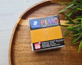 FIMO Professional, ochre, Nr. 17, 85g (3oz), Oven-Bake Modeling Clay, Artists, Firm Texture, Sculpting, Jewelry, STAEDTLER Clay