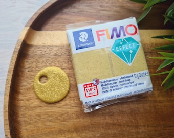 FIMO Effect, gold (glitter), Nr.112, 57g (2oz), Oven-Bake Modeling Clay, Jewelry, Sculpting, DIY Crafts, Professional Clay by Staedtler