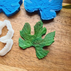 Silicone veiner of Grape leaf, style 2, Leaf Veiner, 3D Printed Cutters, Plastic PLA, Polymer Clay, Earrings, Botanical Jewelry Tools image 10
