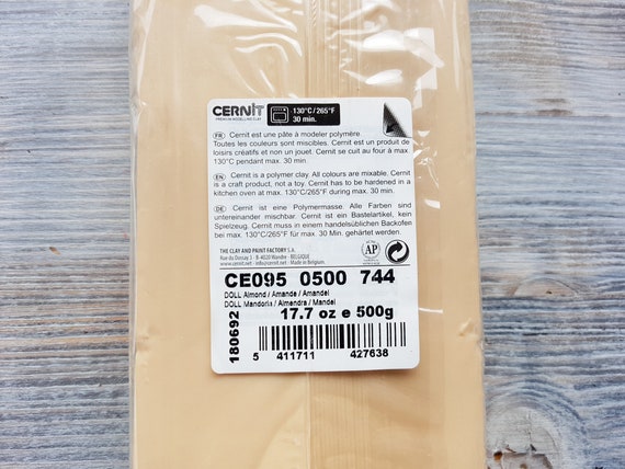 Cernit 1-Piece Clay DOLL COLLECTION 500 G ALMOND ALMOND