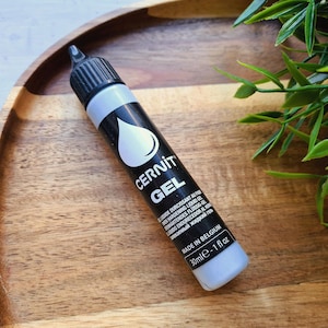 Cernit gel, silver, liquid polymer clay, 30 ml, Bakeable, mixing and forming medium for all polymer clay crafts, Jewelry making medium