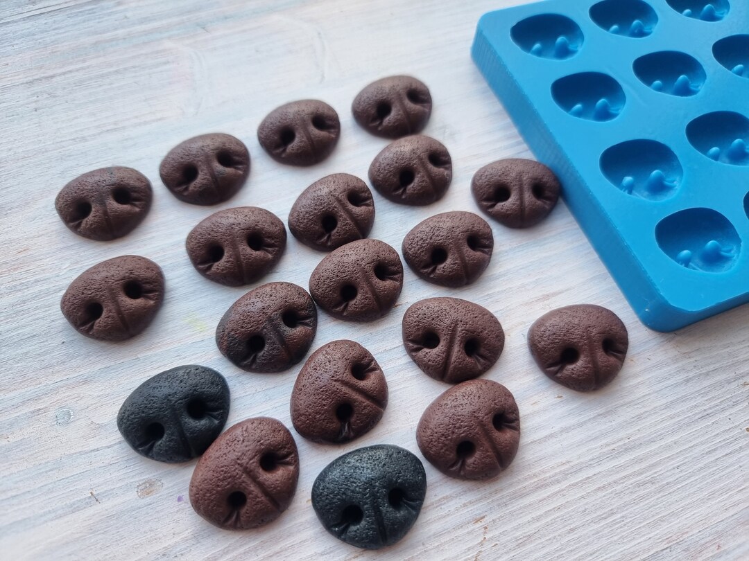 Silicone Mold of Dog's Nose, 20 Psc, Widht 2.5 Cm, Modeling Tool, Shape