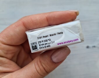 Sculpey Premo Pearl Polymer Clay - 2oz Oven-Bake Modeling Clay For Crafts & Jewelry
