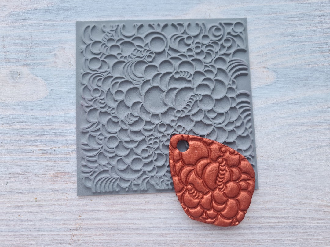 Texturing And Embossing Cernit Texture Sheet for Polymer Clay Bubbles, Pattern Embossing Tool ...