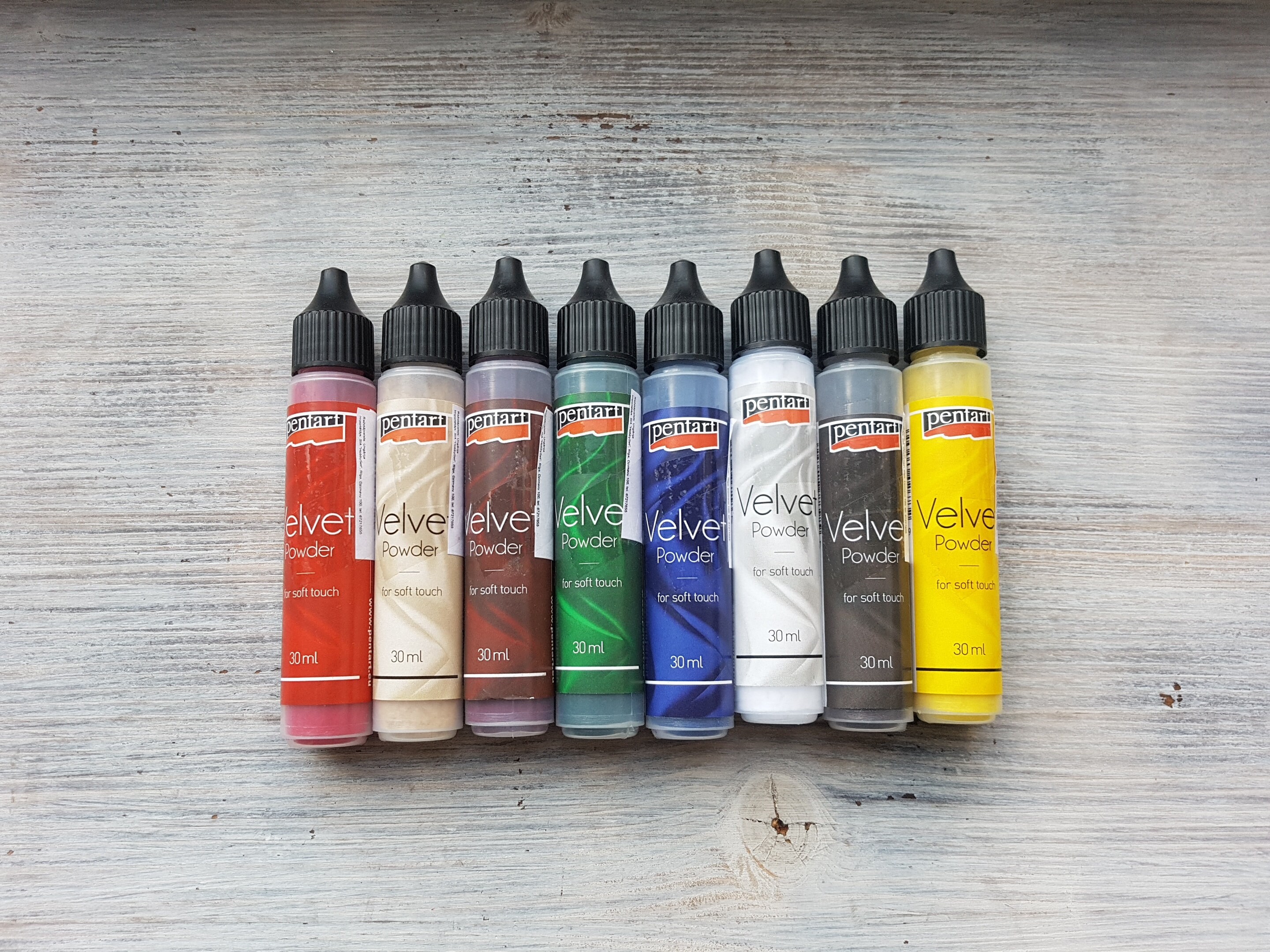 Velvet Powder 30ml White Polymer clay Pentart Gesso Etsy