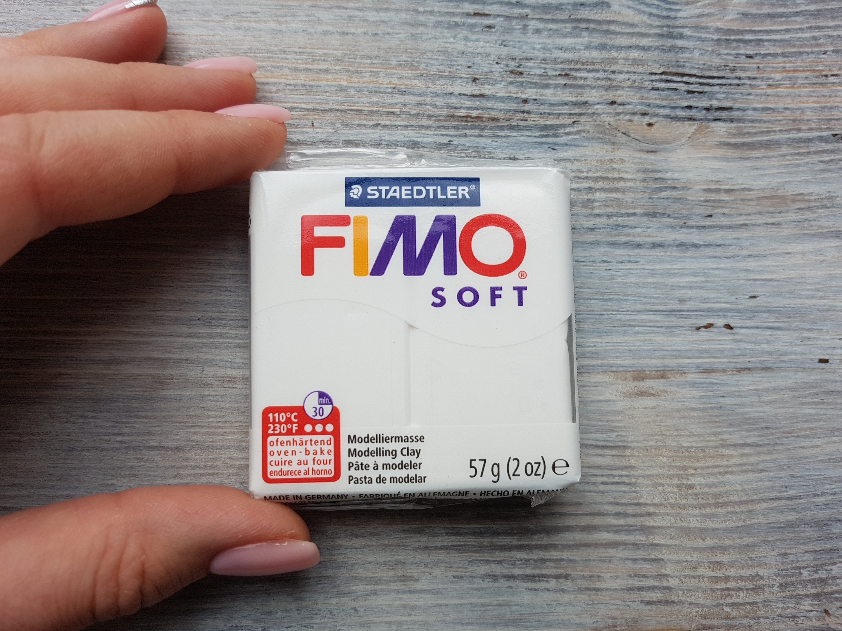 FIMO Soft Serie Polymer Clay, Purpure, Nr. 61, 57g 2oz, Oven