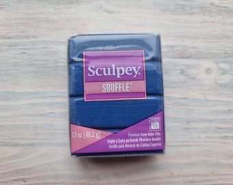 Sculpey Souffle Midnight blue, Nr. 6011, Oven-Bake Polymer Clay, 48 Gr, oven-bake polymer clay