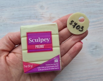 Sculpey Premo Accents, glow in the dark, Nr. 5703, 57g (2oz), Metallic, Pearl, Glitter Oven Bake Clay, Jewelry, Sculpting, Professional Art