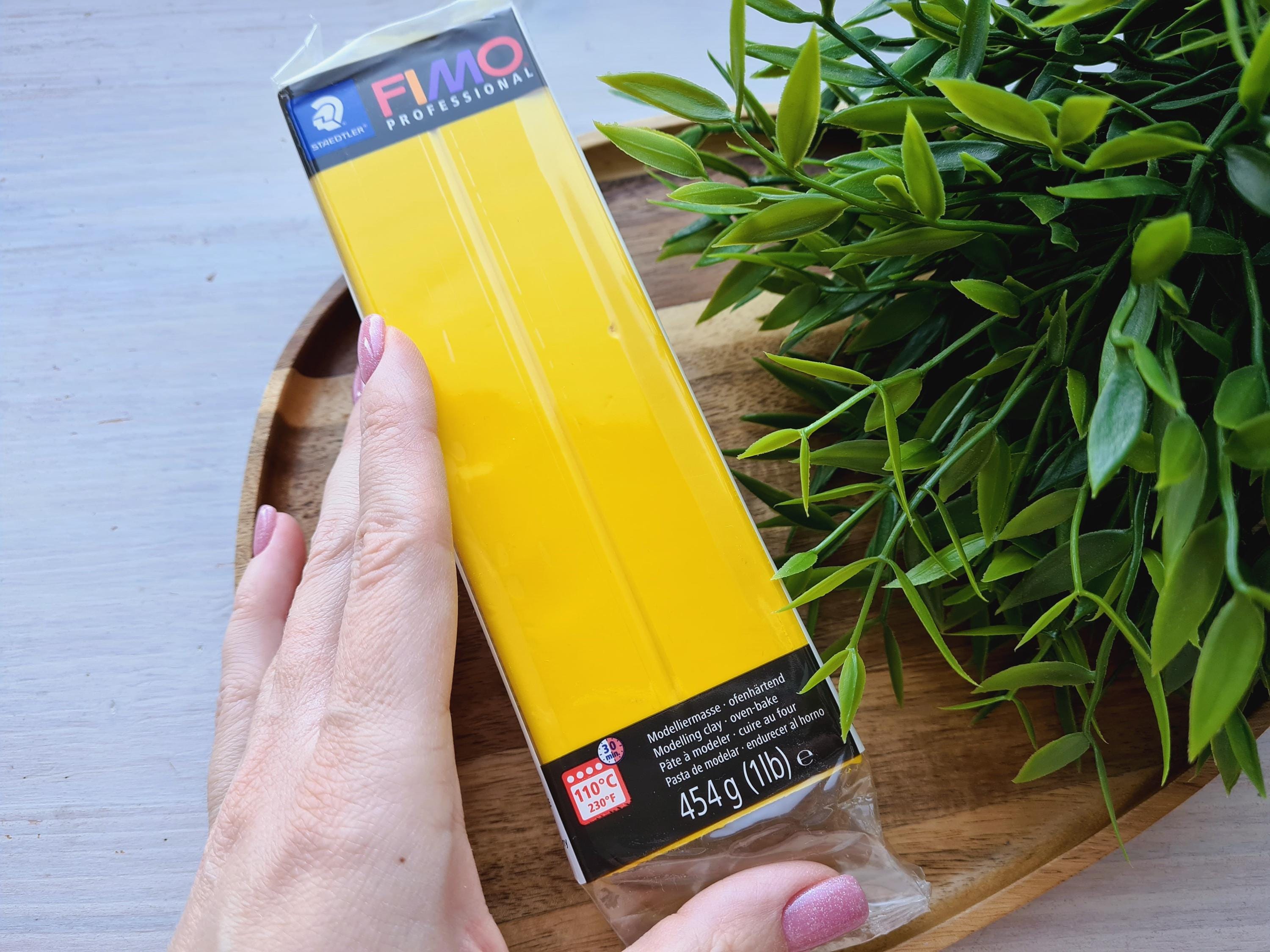 FIMO Professional, True Yellow, Nr.100, 454g (1lb), Big Pack, Oven