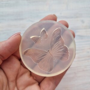 Silicone mold of Butterflies, 2 pcs., 1.8 cm, 4.8 cm, Modeling tool for accessories, jewelry, home decor, Shape for polymer clay image 5