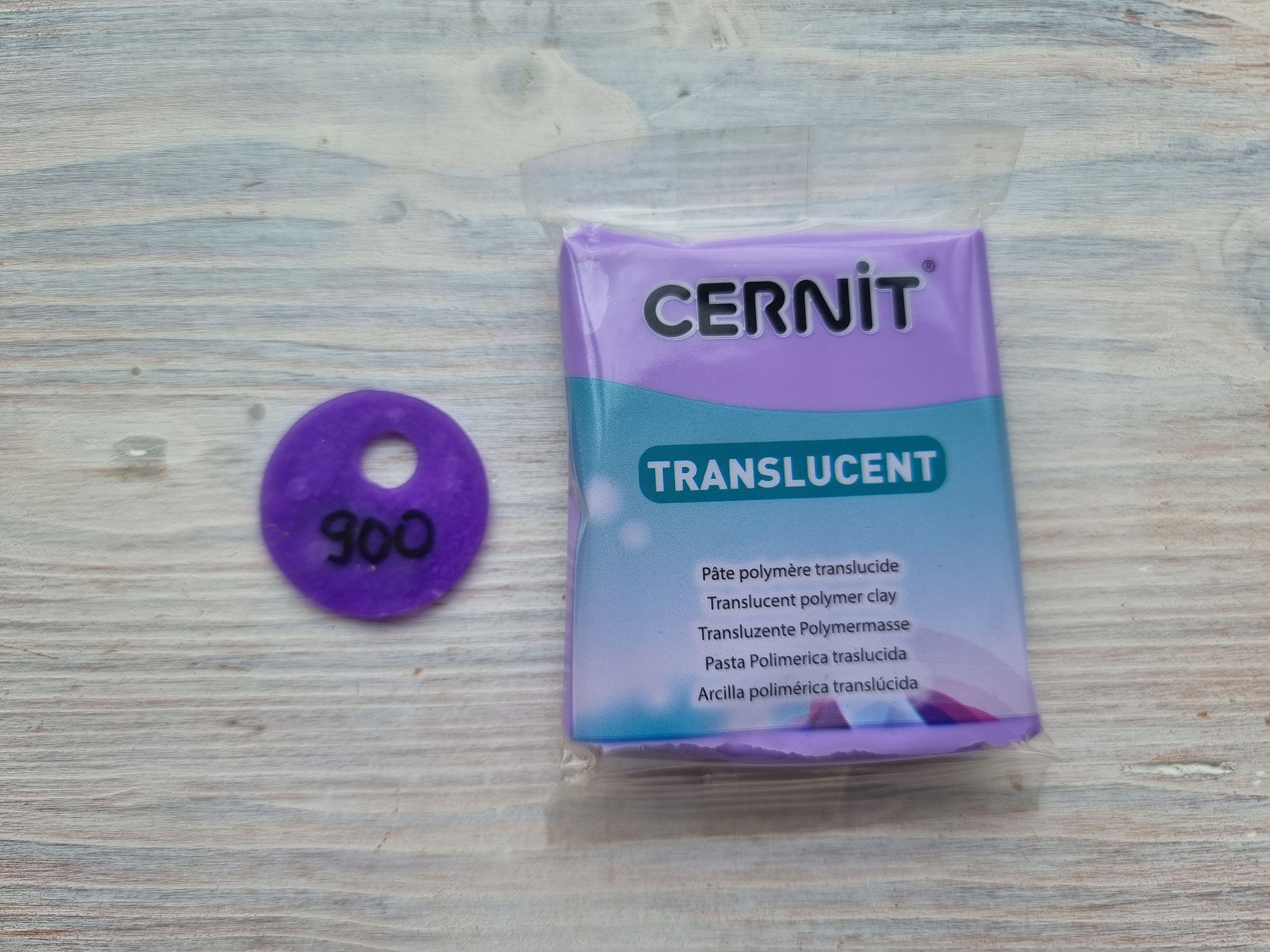 CERNIT Translucent Serie Polymer Clay Violet Nr. 900 