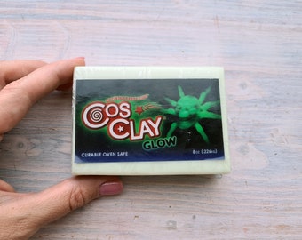 Cosclay ELEMENTS Glow, 260 G, 0.57 Lb, Modelling Clay for Making Jewelry,  Accessories and Home Decor 