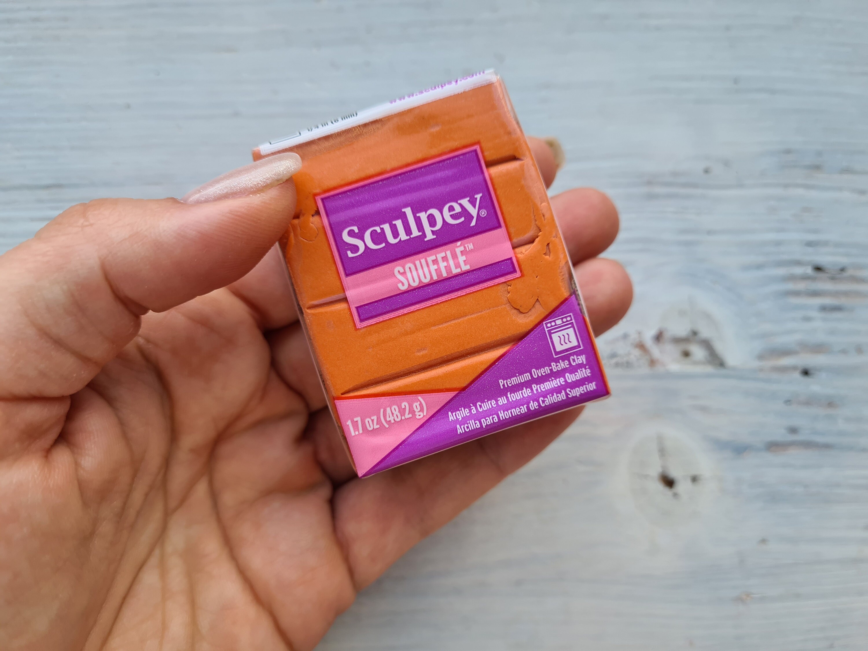 Sculpey Souffle Pumpkin, Nr. 6033, Oven-bake Polymer Clay, 48 Gr