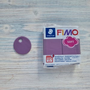 FIMO Soft serie polymeerklei, bosbessenshake, Nr. T60, 57 g 2 oz, ovenhardende polymeer boetseerklei, Basic Fimo Zachte kleuren van STAEDTLER afbeelding 4
