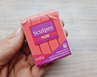 Sculpey Premo, blush, Nr. 5020, 57 g (2oz), in de oven gebakken polymeerklei, professionele sterke, flexibele boetseerklei, sieraden, beeldhouwen