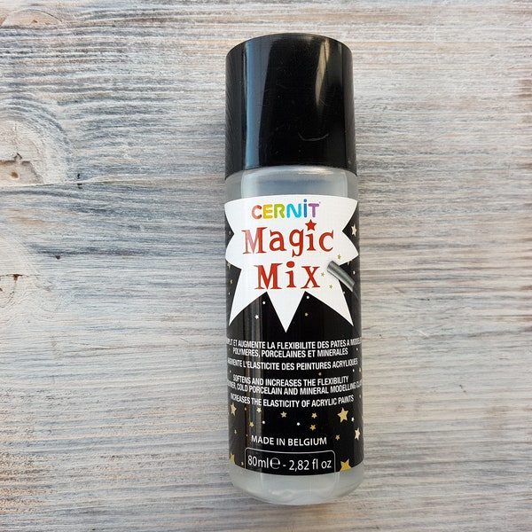 Adoucissant Cernit Magic Mix, 80 ml, Agent fluidifiant, lissant, texturé et de mélange, Augmente la flexibilité de tous les types de pâte polymère