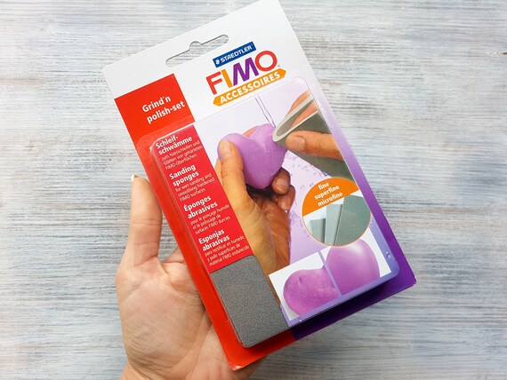 Original FIMO® Grind'n Polish Set Sanding Sponges for modelling clay 3 pcs 