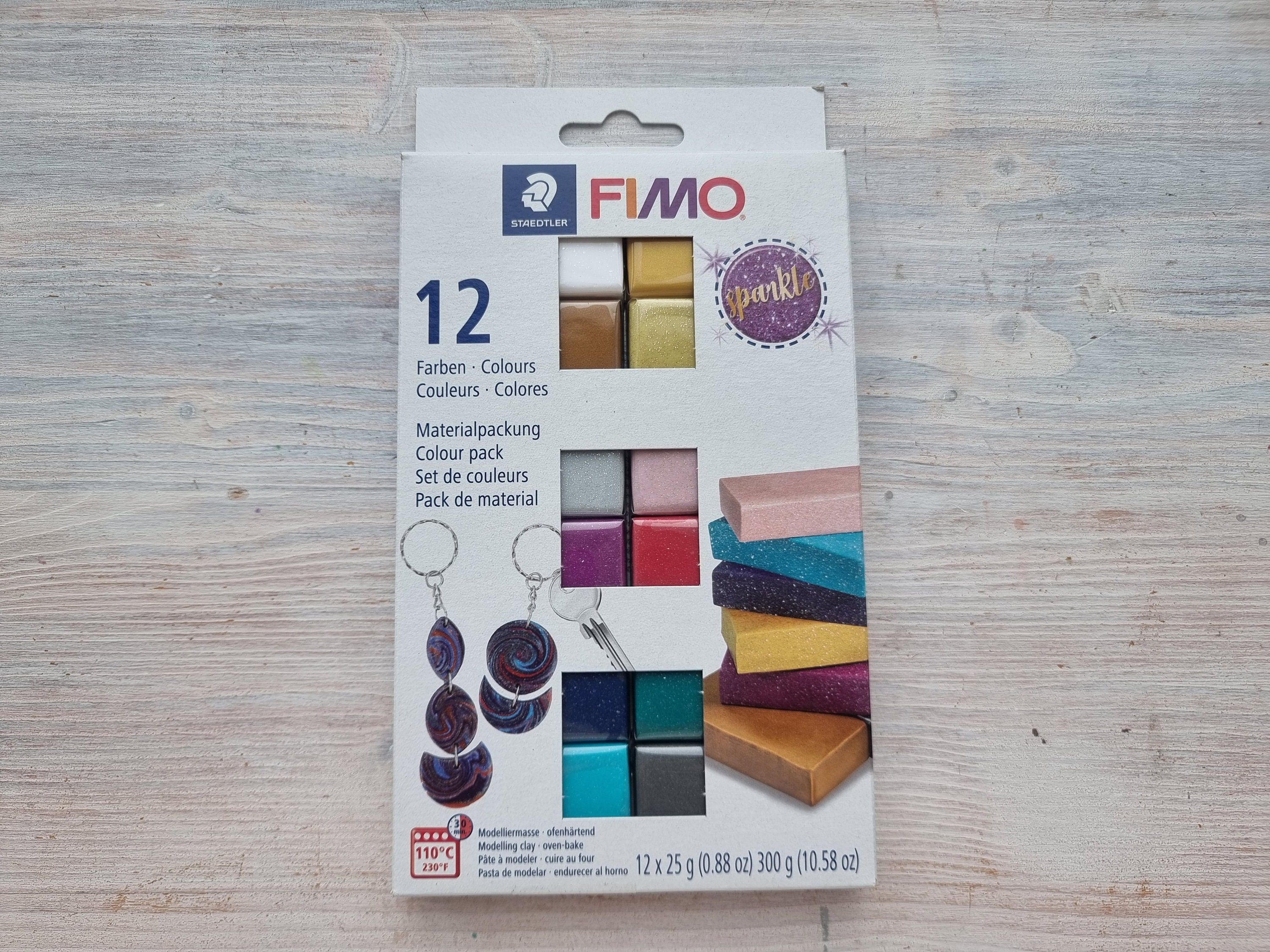 Fimo Polymer Clay Set, 12 Brilliant Colors 25g, Oven-hardening Modeling Clay  Color Pack, Soft and Smooth Clay for Home Decor and Jewelry 