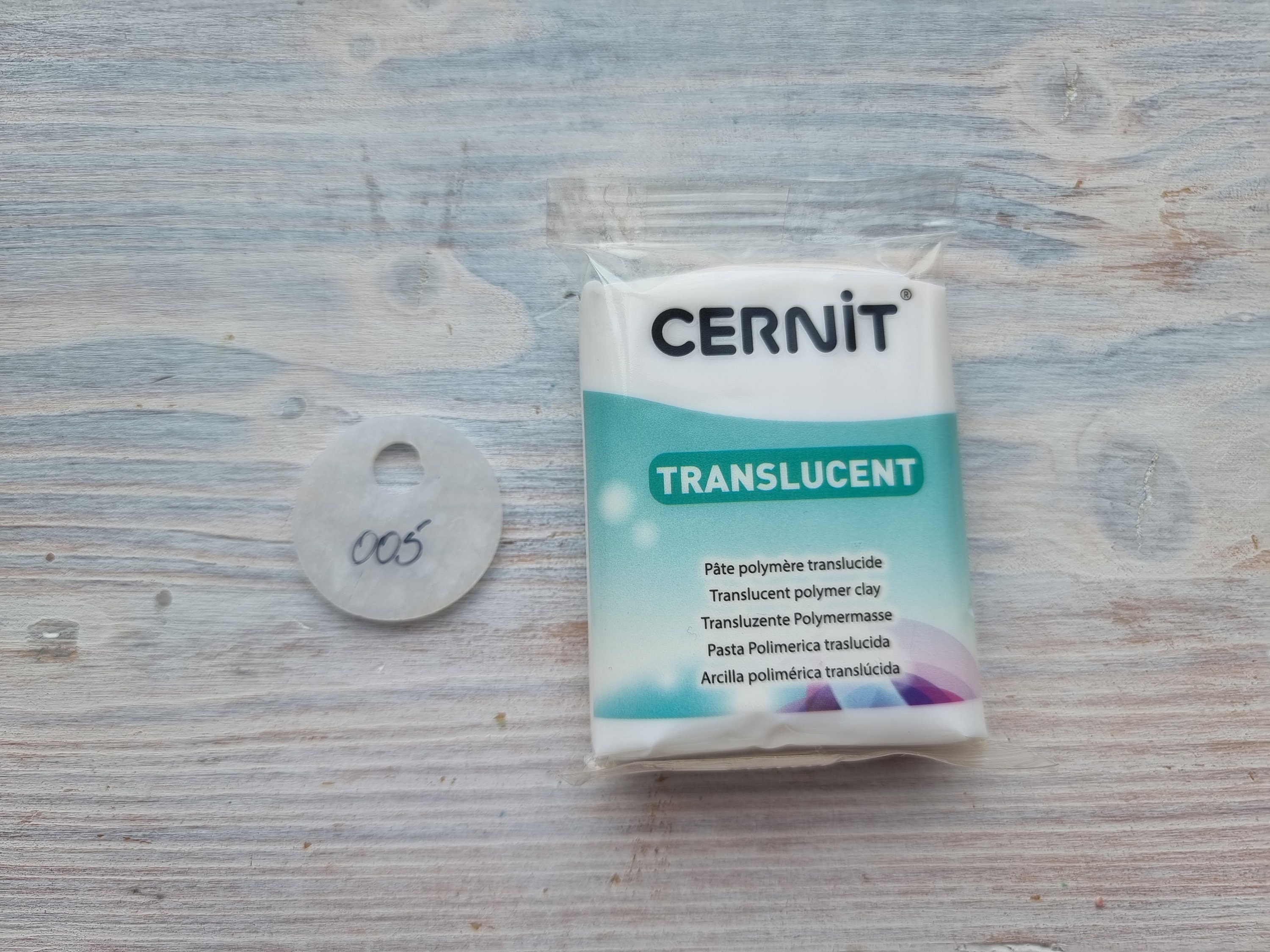 CERNIT Translucent White, Nr. 005 Polymer Clay, 56g (2oz CERNIT Translucent White, Nr. 005 Polymer Clay, 56g (2oz