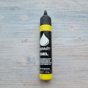Cernit polymer liquid gel, Yellow, 30 ml, Bakeable, mixing and forming medium for all polymer clay crafts, Jewelry making medium