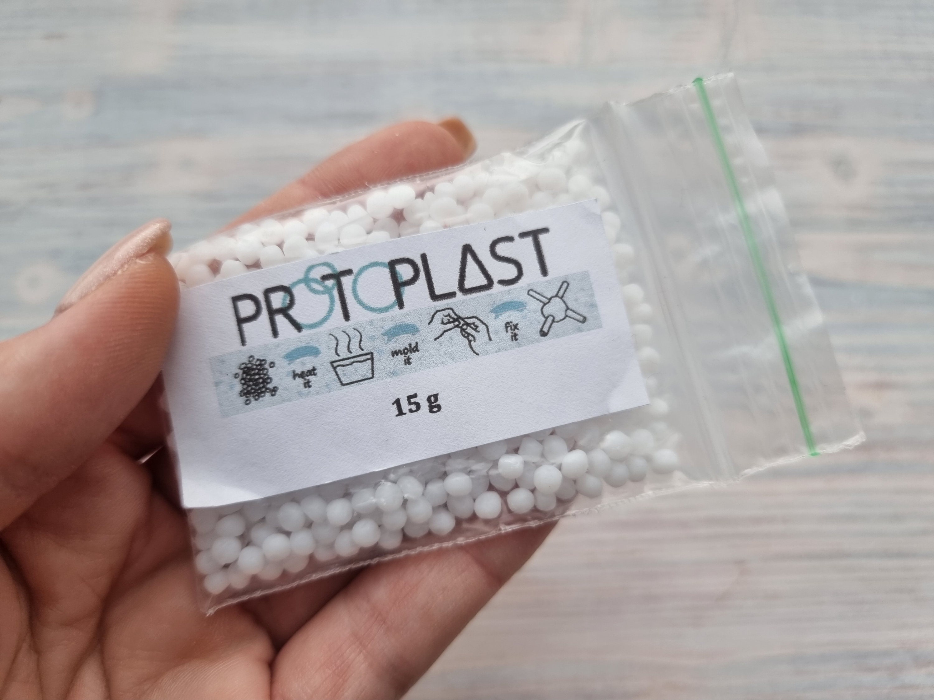 White Thermoplastic Beads, Plastic Pellets for Crafts, Cosplay