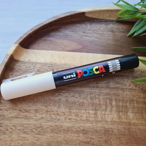 UNI Posca PC-1 M, bege (45), Marcador à base de água, Marcador colorido para várias superfícies