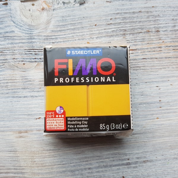 Pâte polymère série FIMO Professional, ocre, Nr. 17, 85 g (3 oz), Pâte à modeler polymère durcissant au four, Couleurs Basic Fimo par STAEDTLER