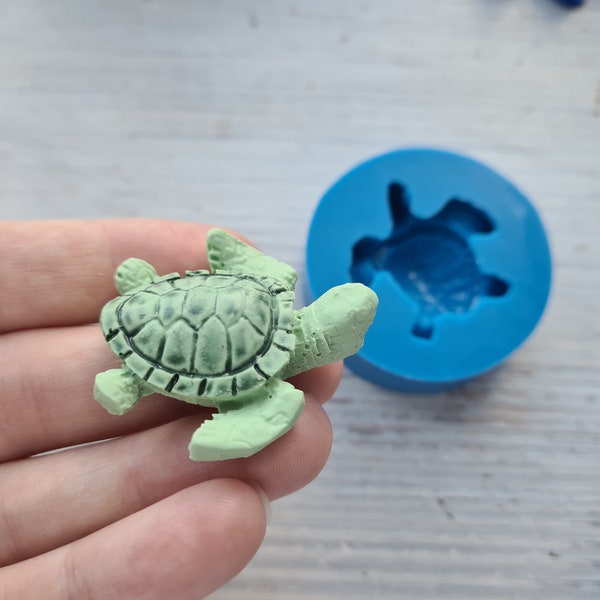 Silicone mold of Turtle, ~ 4*3.5 cm, Toy making accessories, Shape for all types of polymer clay