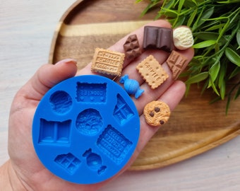 お菓子セットのシリコンモールド、スタイル6、8つの要素、約1.6