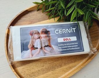Cernit Doll, white, Nr. 010, 500g(17.6oz), Polymer clay, Professional Sculpting Clay for Dolls, Miniatures, Figure, Flesh Tone Modeling Clay