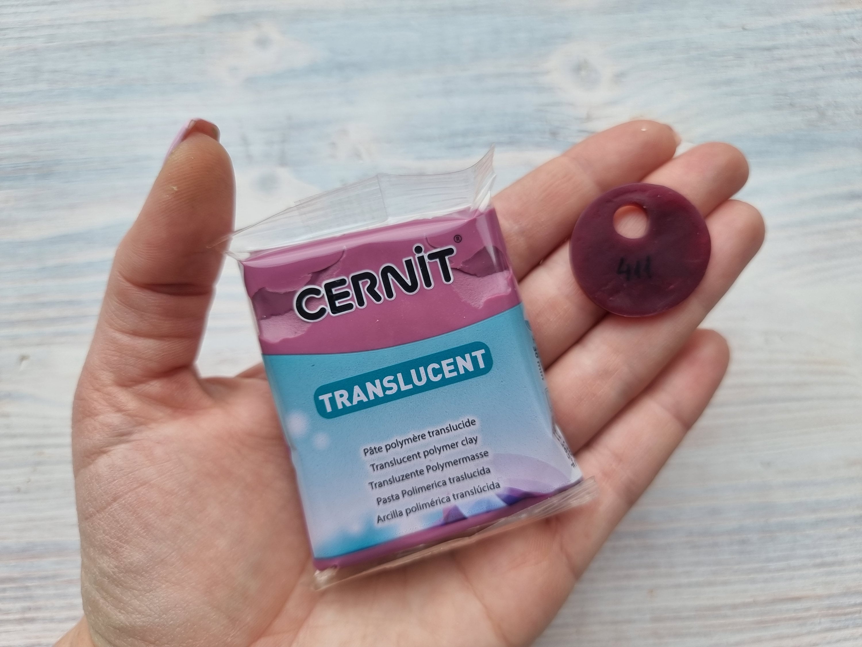 CERNIT 半透明ポリマー粘土、ワインレッド、No. 411、56g (2 CERNIT 半透明ポリマー粘土、ワインレッド、No. 411、56g (2