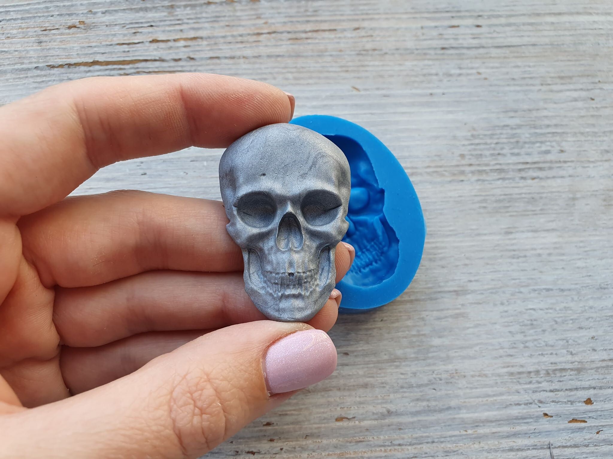 Stampini Silicone MYPRACS Set 4 Pezzi - Forme Teschio E Testa Di Toro Per Cioccolato, Fondente, Decorazioni - Foto 4