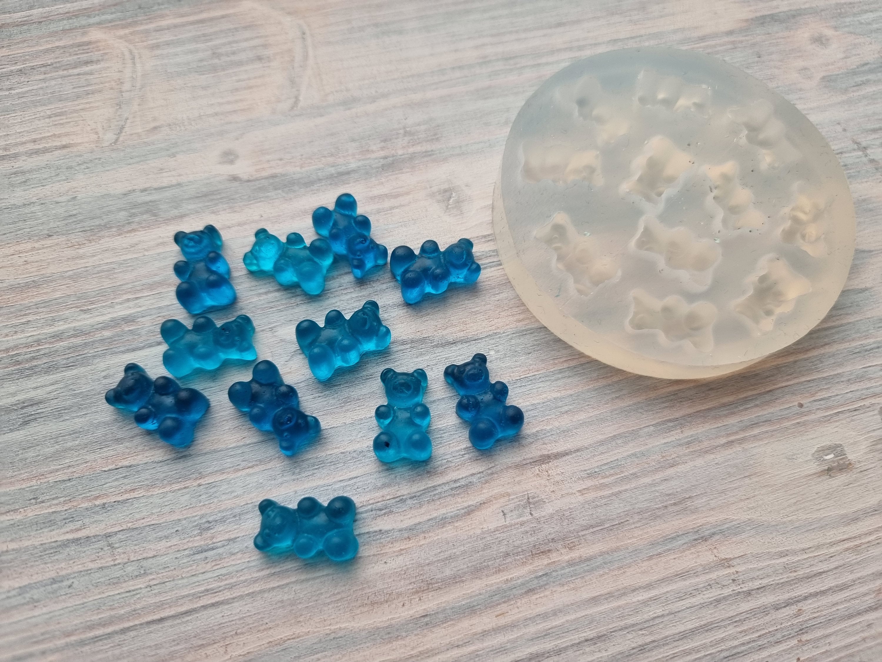Bear Charms Resin Molds, Bear Silicone Mold for Resin Plaster Soap