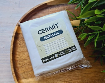 Cernit Metallic, pearl, Nr.085, 250 g (8.82oz), BIG PACK, Soft Modeling Clay for Jewelry, Miniatures & Sculpting