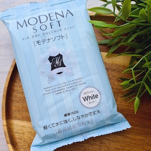 Padico Modena Soft, white, modelling clay, cold porcelain for making flowers, 150g (5.29oz)