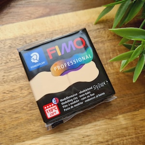 FIMO Professional, champagne, nr 02, 57 g (2 oz), Ugnsbakad modelleringslera, Konstnärer, Fast textur, Skulpturering, Smycken, STAEDTLER Clay