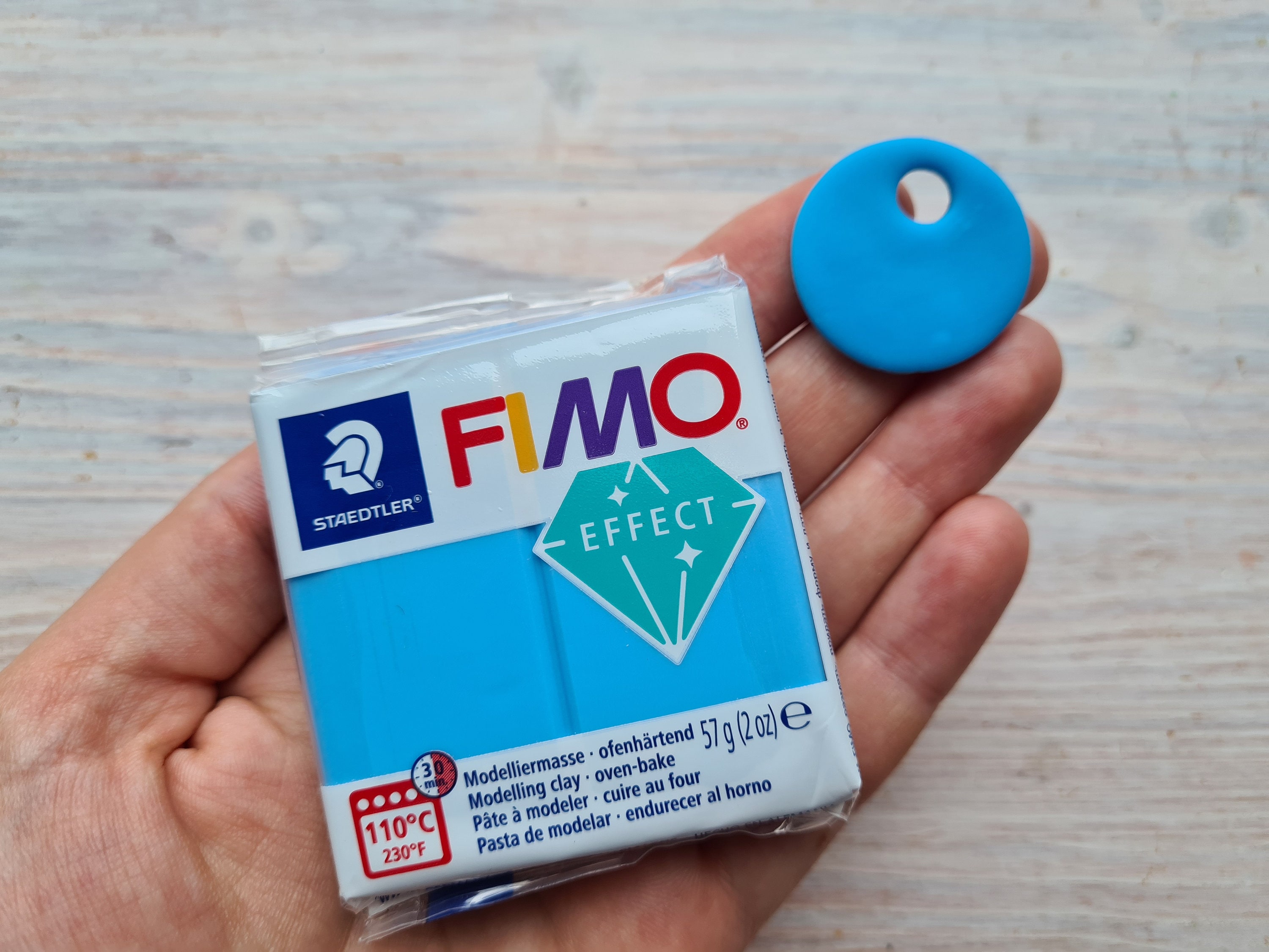 Fimo Effect Neon Serie Polymer Clay Neon Blue Nr. 301 57g 2oz