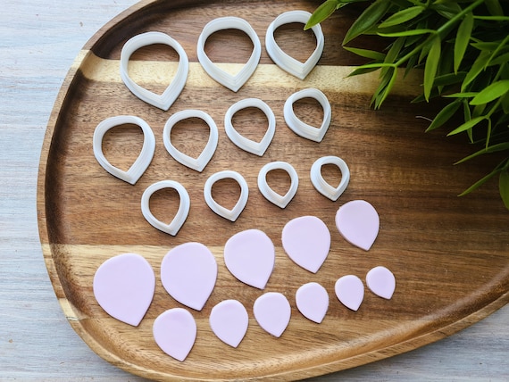Rose petal, style 6, classic, set of 11 cutters, 3D Printed Polymer Clay Tool, Sugar Flowers, Jewelry, Cake Decorating, Custom Hardness